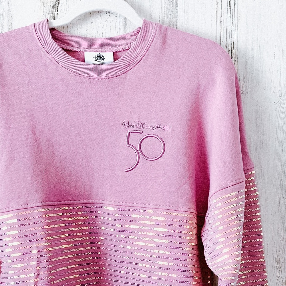 Disney Limited Edition 50th Anniversary EARidescent Sequin Purple Spirit Jersey